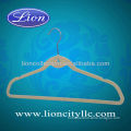 LEC-F5027 Colorful ABS Velvet Flocked Plastic Cloth Hanger